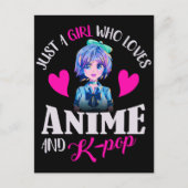 Gewoon een meisje dat van Anime houdt en van K-Pop Briefkaart (Voorkant)