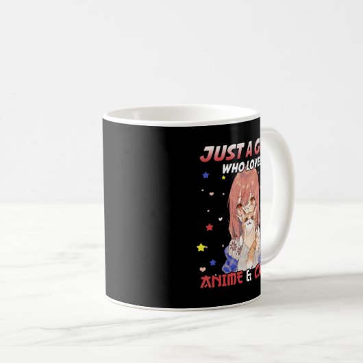 Gewoon een meisje dat van Anime houdt en van Katte Koffiemok (Voorkant rechts)