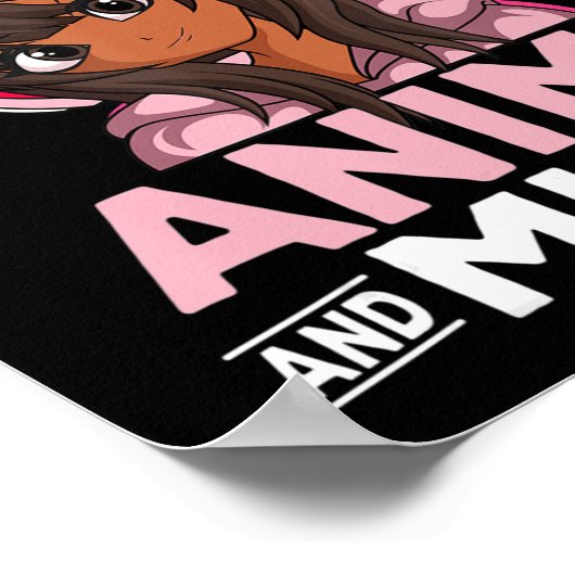 Gewoon een meisje dat van Anime houdt en van Muzie Poster (Hoek)