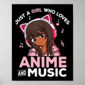 Gewoon een meisje dat van Anime houdt en van Muzie Poster (Voorkant)