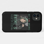 Gewoon een meisje dat van Anime houdt en van Schet Case-Mate iPhone Case (Achterkant (horizontaal))