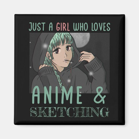 Gewoon een meisje dat van Anime houdt en van Schet Magneet (Voorkant)