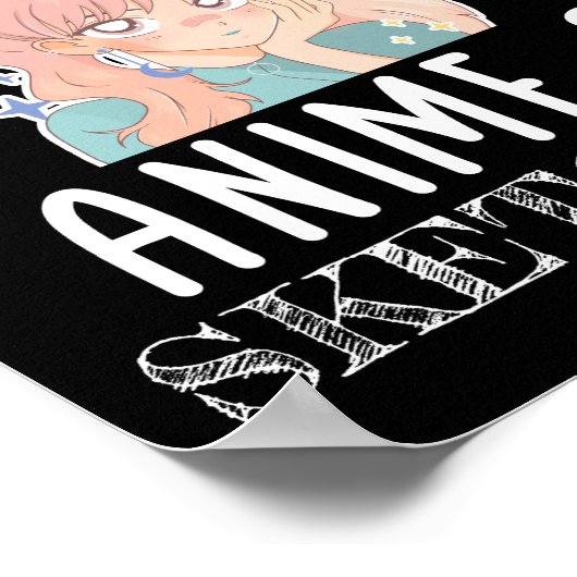 Gewoon een meisje dat van Anime houdt en van Schet Poster (Hoek)