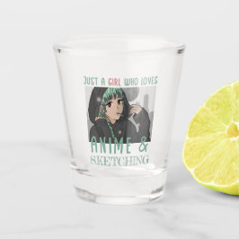 Gewoon een meisje dat van Anime houdt en van Schet Shot Glas