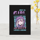 Gewoon een meisje dat van Anime houdt Kaart (Gele Bloem)