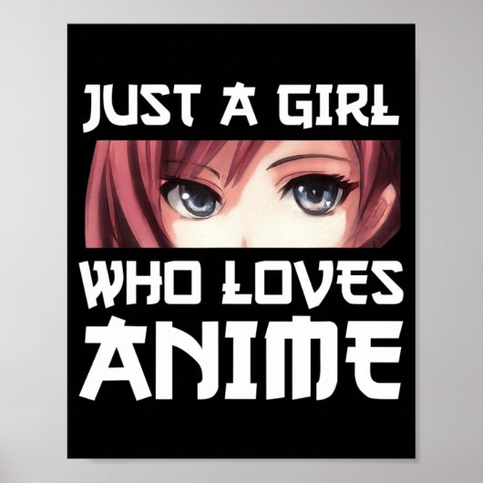 Gewoon een meisje dat van Anime houdt Poster (Voorkant)
