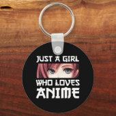 Gewoon een meisje dat van Anime houdt Sleutelhanger (Voorkant)