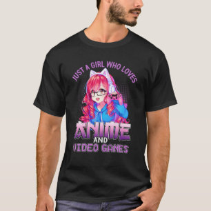Gewoon een meisje dat van Anime houdt T-shirt