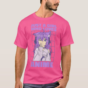 Gewoon een meisje dat van Anime houdt T-shirt