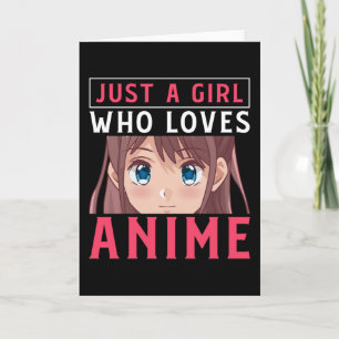 Gewoon een meisje dat van Anime Manga Japans Gift Kaart