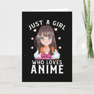 Gewoon een meisje dat van Anime Manga Japanse Gift Kaart