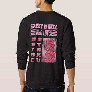 Gewoon een meisje dat van anime otaku T-shirt ontw
