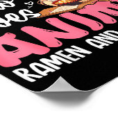 Gewoon een meisje dat van anime-ramen en schetsen poster (Hoek)