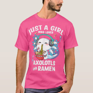 Gewoon een meisje dat van Anime Ramen houdt en Aol T-shirt