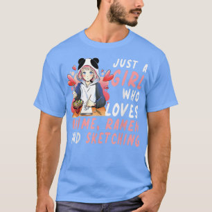 Gewoon een meisje dat van Anime Ramen houdt en een T-shirt