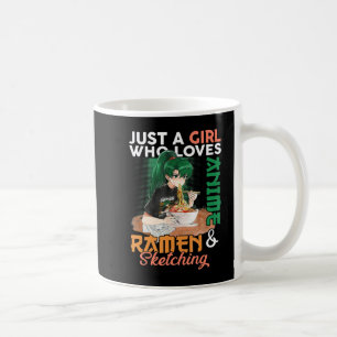 Gewoon een meisje dat van Anime Ramen houdt en Gi  Koffiemok