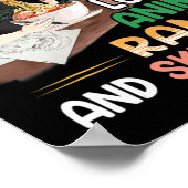 Gewoon een meisje dat van Anime Ramen houdt en Ja  Poster (Hoek)