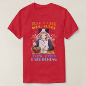 Gewoon een meisje dat van Anime Ramen houdt en Ja  T-shirt (Design voorkant)