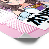 Gewoon een meisje dat van Anime & Ramen houdt - Ka Poster (Hoek)