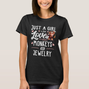 Gewoon een meisje dat van apen en juwelen vrouwen  t-shirt