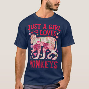 Gewoon een meisje dat van apen houdt... Funny Wome T-shirt