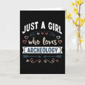 Gewoon een meisje dat van archeologie houdt Grappi Kaart (Gele Bloem)