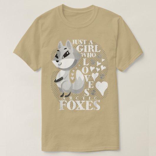 Gewoon een meisje dat van Arctic Fo houdt T-shirt (Design voorkant)