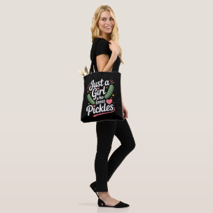 Gewoon Een Meisje Dat Van Augurken Dill Houdt Tote Bag