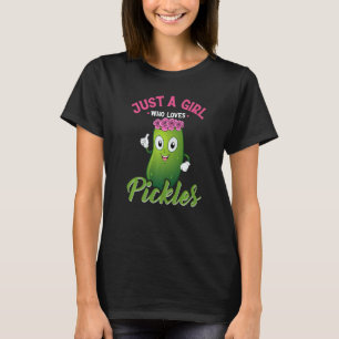 Gewoon Een Meisje Dat Van Augurken Houdt Augurk V T-shirt
