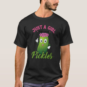 Gewoon Een Meisje Dat Van Augurken Houdt Augurk V T-shirt