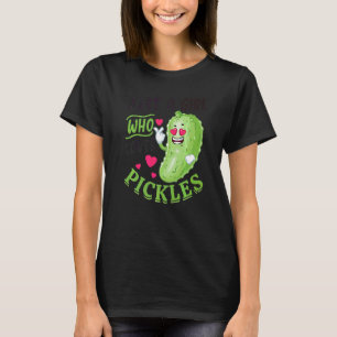 Gewoon Een Meisje Dat Van Augurken Houdt Augurk V T-shirt