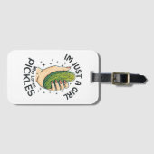 Gewoon Een Meisje Dat Van Augurken Houdt - Grappig Bagagelabel (Voorkant (horizontaal))