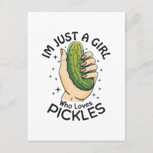 Gewoon Een Meisje Dat Van Augurken Houdt - Grappig Briefkaart