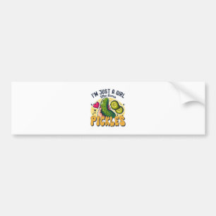 Gewoon Een Meisje Dat Van Augurken Houdt - Grappig Bumpersticker
