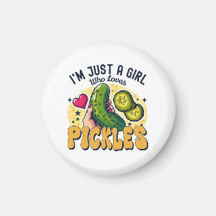 Gewoon Een Meisje Dat Van Augurken Houdt - Grappig Magneet