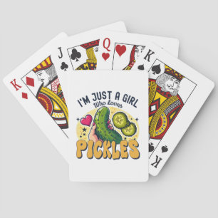 Gewoon Een Meisje Dat Van Augurken Houdt - Grappig Pokerkaarten