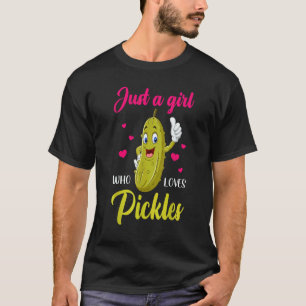 Gewoon een meisje dat van augurken houdt Komkomm T-shirt