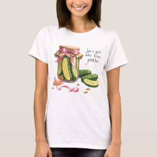 Gewoon Een Meisje Dat Van Augurken Houdt Mooie Gli T-shirt