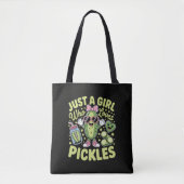 Gewoon een meisje dat van augurken houdt tote bag (Voorkant)