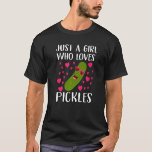 Gewoon Een Meisje Dat Van Augurken Vegan Komkommer T-shirt