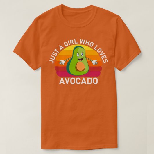 Gewoon een meisje dat van Avocado houdt T-shirt (Design voorkant)