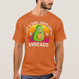 Gewoon een meisje dat van Avocado houdt T-shirt
