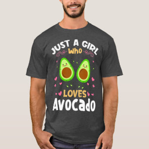 Gewoon een meisje dat van Avocado houdt T-shirt