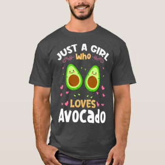 Gewoon een meisje dat van Avocado houdt T-shirt