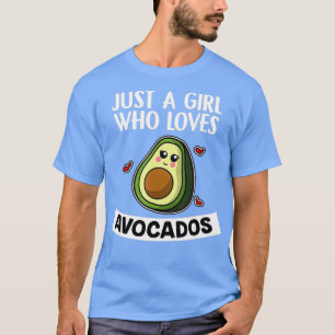 Gewoon een meisje dat van Avocados Cute Vegan Avoc T-shirt