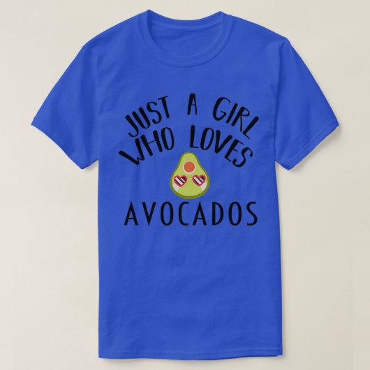 Gewoon een meisje dat van Avocados Funny houdt cit T-shirt (Design voorkant)