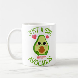 Gewoon een meisje dat van Avocados houdt Koffiemok