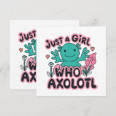 gewoon een meisje dat van Axolotl houdt (Voorkant / Achterkant)