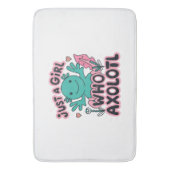 gewoon een meisje dat van Axolotl houdt Badmat (Voorkant Verticaal)