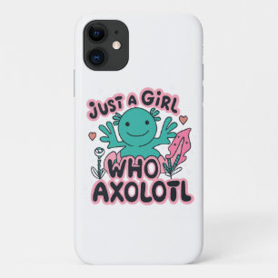 gewoon een meisje dat van Axolotl houdt Case-Mate iPhone Case